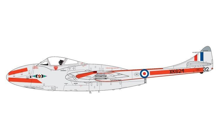 XX Airfix A02058A 1:72 deHavilland Vampire T.11 / J-28C