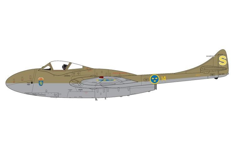XX Airfix A02058A 1:72 deHavilland Vampire T.11 / J-28C