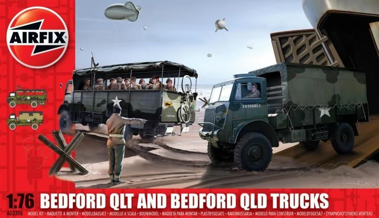 Airfix A03306 1:76 Bedford QLT &amp; Bedford QLD Trucks