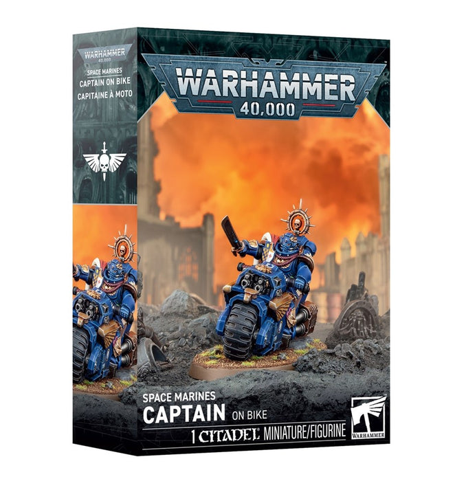 [Pre-Order] Warhammer 40K 48-113 Space Marines: Captain On Bike