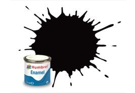 Humbrol 85 Coal Black - Satin - 14ml Enamel