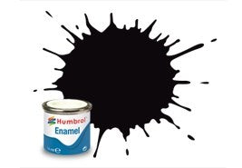 Humbrol 201 Black - Metallic - 14ml Enamel