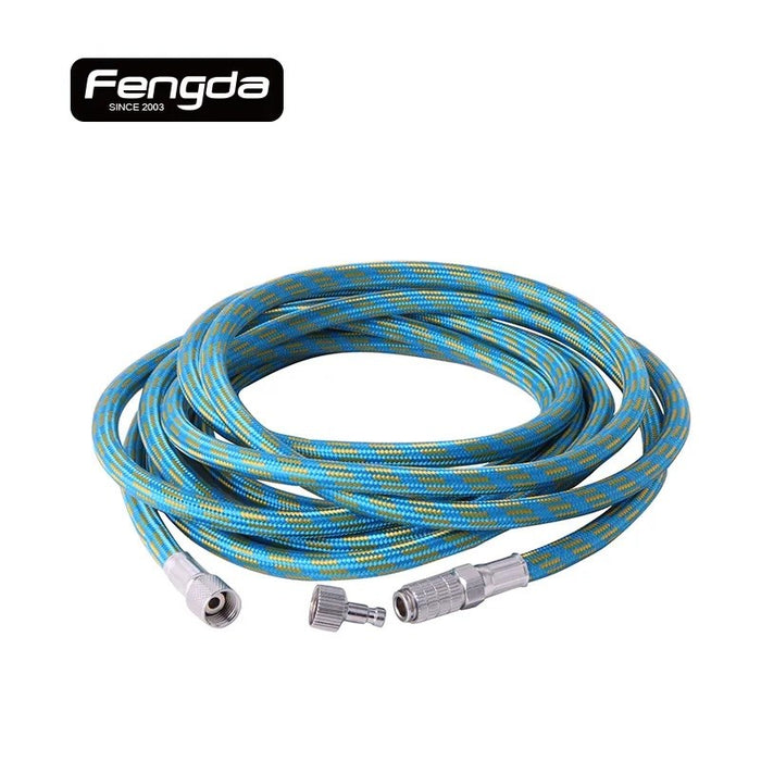 Fengda BD-30 Black Braided Airbrush Hose with Quick Coupling (3 Metres)