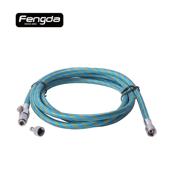 Fengda BD-31 Blue Braided Airbrush Hose with Quick-release & Airflow Control Coupling (3 Metres)