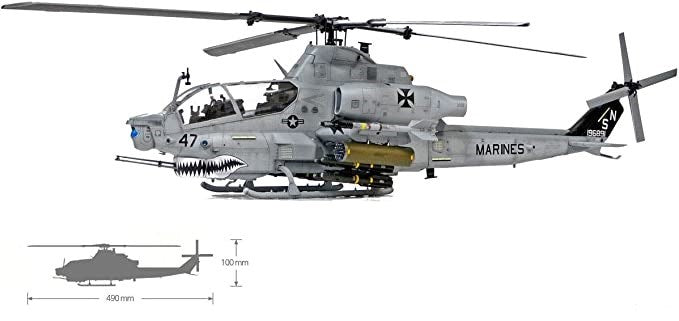 Academy 12127 1:35 USMC AH-1Z Shark Mouth