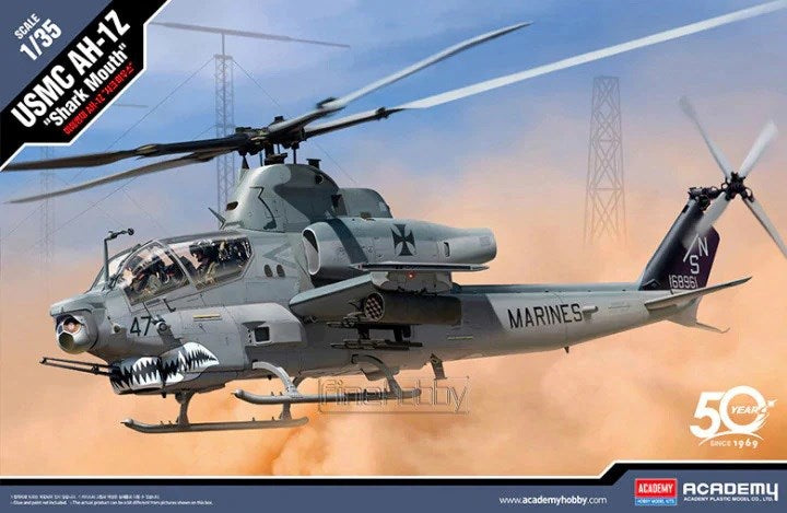 Academy 12127 1:35 USMC AH-1Z Shark Mouth