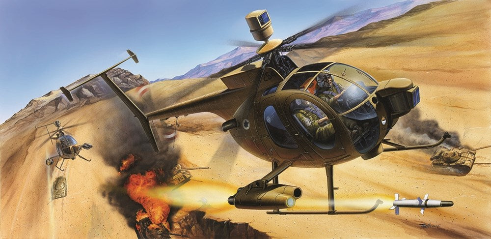 Academy 12250 1:48 Hughes 500D TOW Helicopter