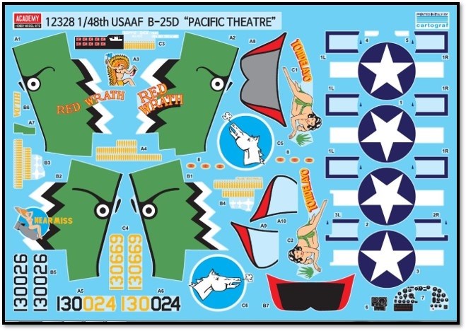 Academy 12328 1:48 B-25D "Pacific Theatre" USAAF