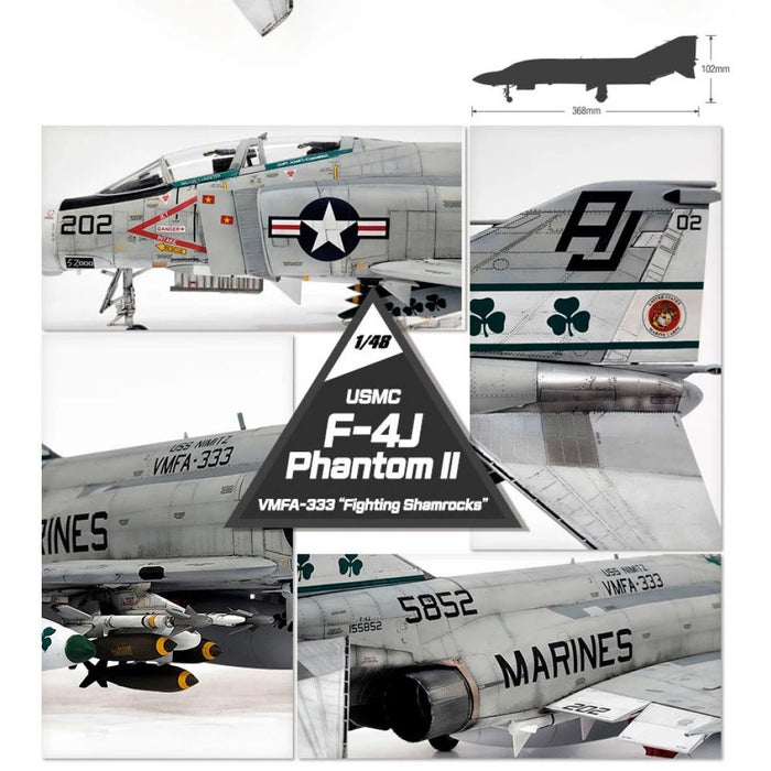 Academy 12356 1:48 F-4J Phantom II VMFA-333 "Fighting Shamrocks" USMC