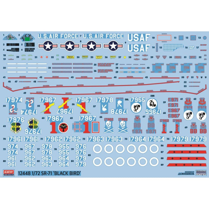 Academy 12448 1:72 SR-71 Blackbird