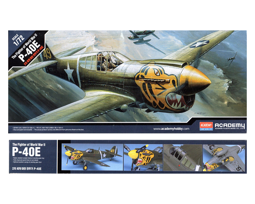 Academy 12468 1:72 P-40E Warhawk