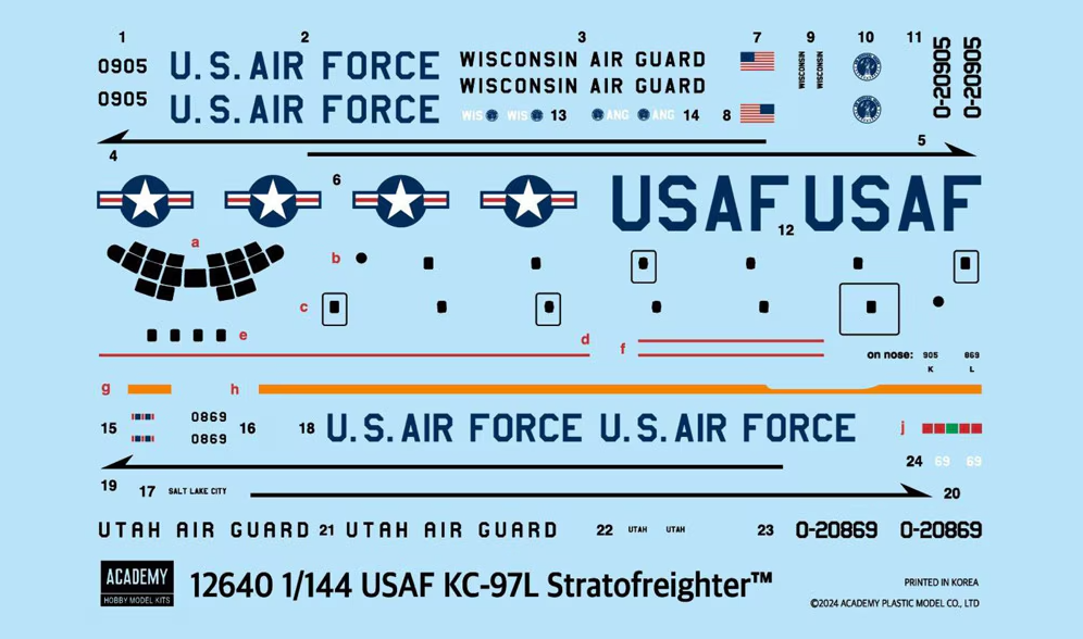 Academy 12640 1:144 KC-97L Stratofreighter USAF
