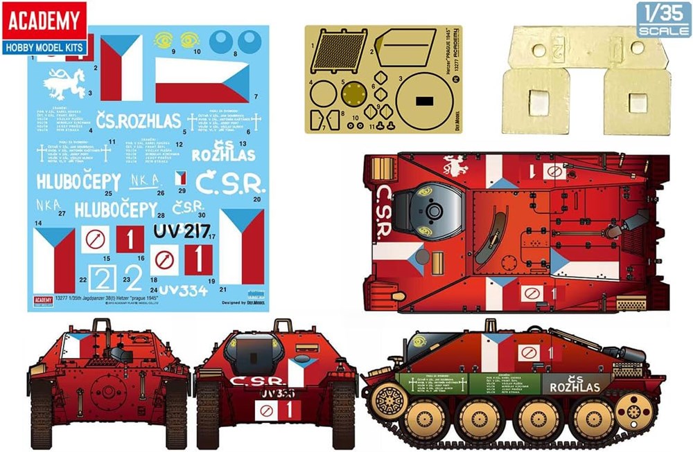 Academy 13277 1:35 Jagdpanzer 38(t) Hetzer "Prague 1945"