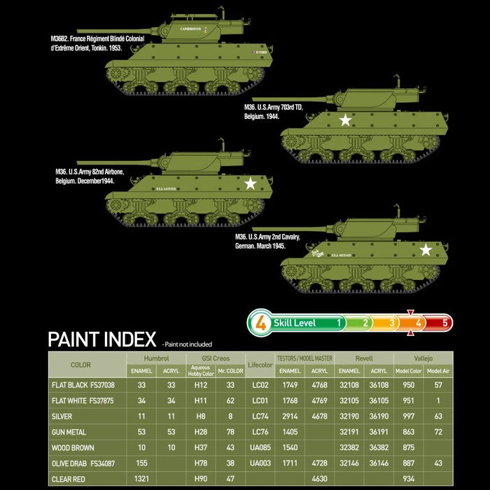 Academy 13501 1:35 U.S. Army M36/M36B2 "BATTLE OF THE BULGE"
