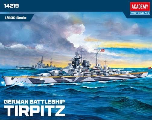 Academy 14219 1:800 Battleship Tirpitz