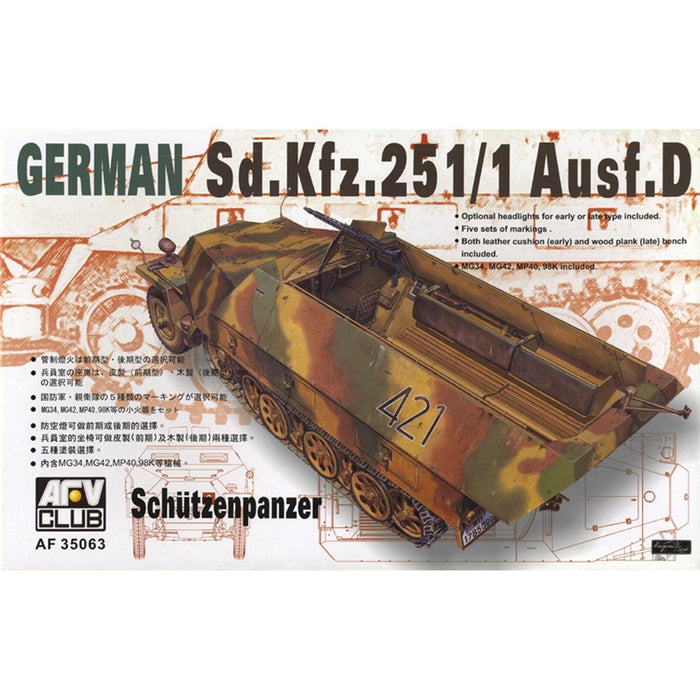 AFV Club 35063 1:35 SdKfz 251/1 Ausf D 'Schutzenpanzer'
