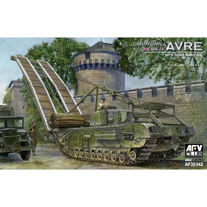 AFV Club 35342 1:35 British Army Churchill Mk IV AVRE w/ SBG Bridge