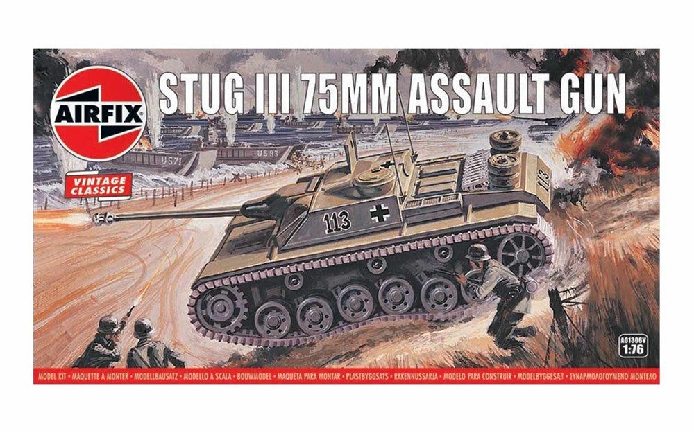 Airfix A01306V 1:76 Stug III 75mm Assault Gun - Vintage Classics