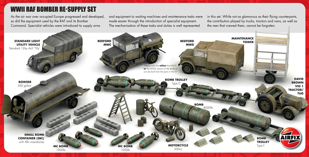 Airfix A05330 1:72 WWII RAF Bomber Re-supply Set