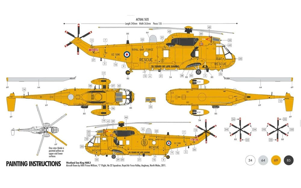 Airfix A55307B Gift Set - 1:72 Westland Sea King HAR.3