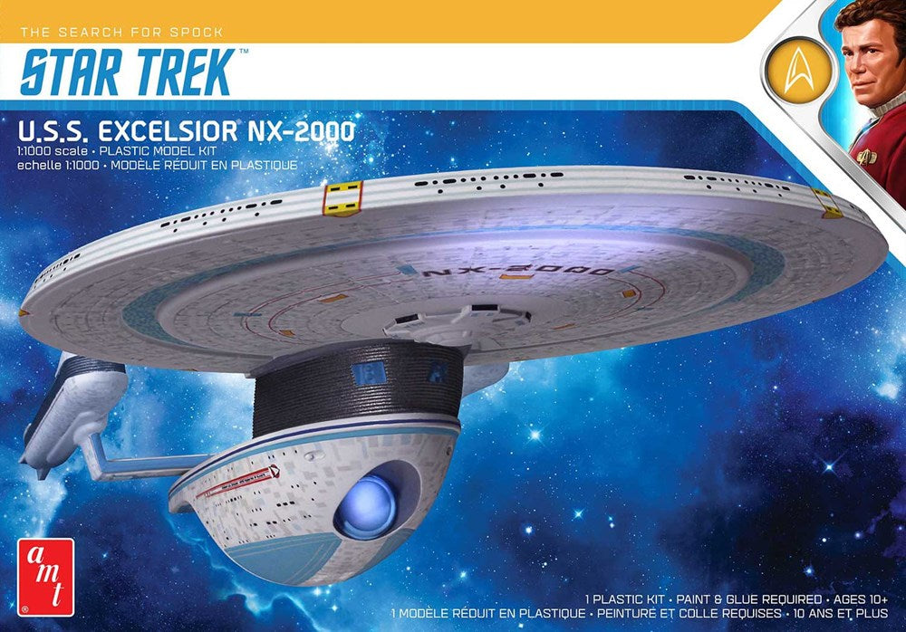 AMT 1257 1:1000 Star Trek III: The Search for Spock - U.S.S Excelsior NX-2000