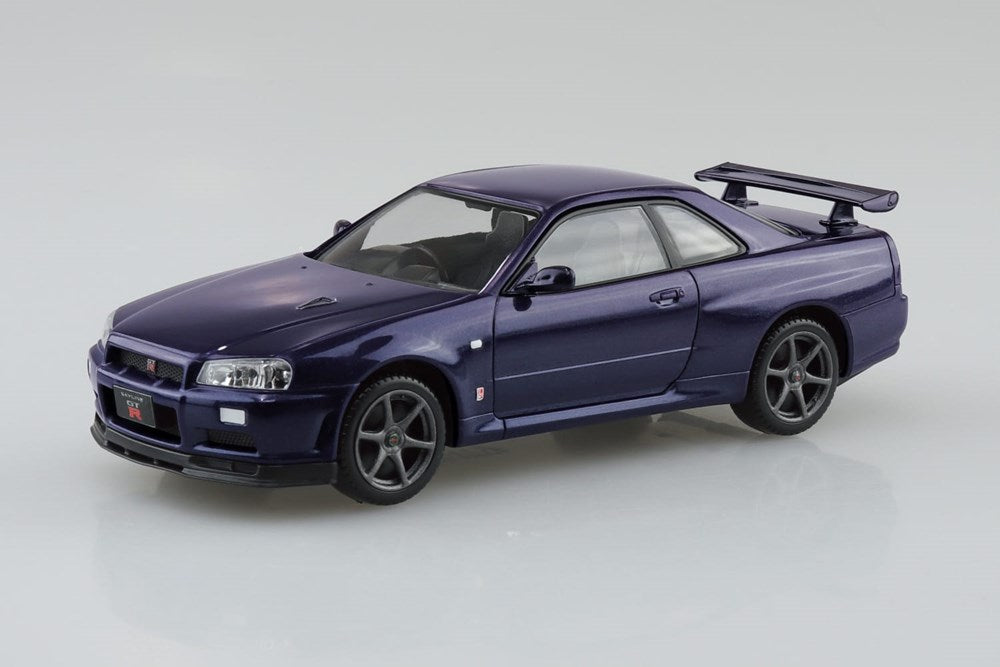 Aoshima 20046 - Snap Kit - 1:32 Nissan R34 Skyline GT-R (Midnight Purple)