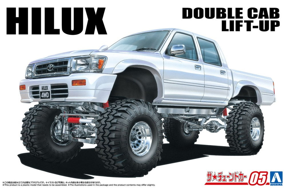 Aoshima 20088 1:24 Toyota Hilux Pickup Double Cab Lift Up '94