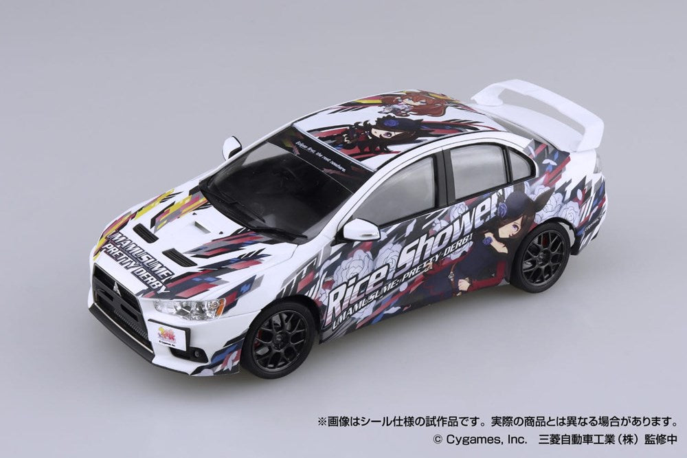 Aoshima 20128 1:24 Umamusume: Pretty Derby Ver.2 Cz4a Mitsubishi Lancer Evolution X Final Edition '15
