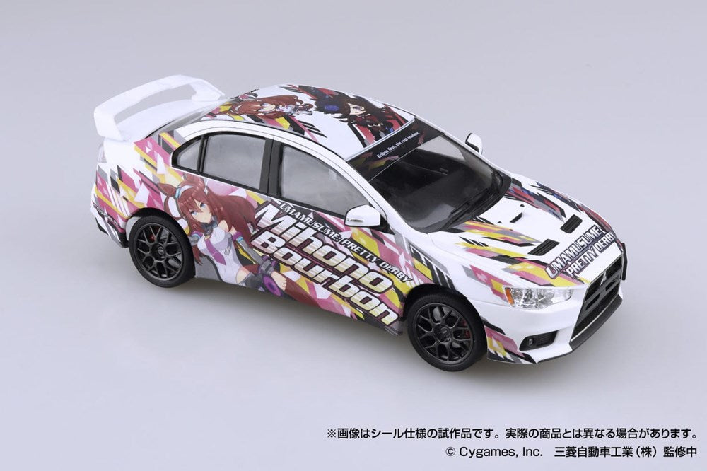 Aoshima 20128 1:24 Umamusume: Pretty Derby Ver.2 Cz4a Mitsubishi Lancer Evolution X Final Edition '15
