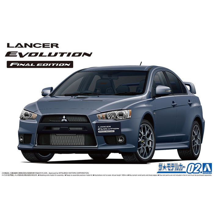 Aoshima 5795 1:24 2015 Mitsubishi Lancer Evolution Final Edition