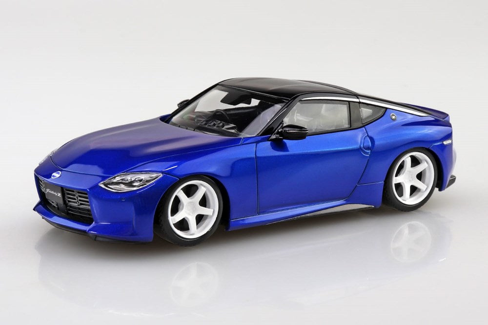 Aoshima 6261 - Snap Kit - 1:32 Nissan RZ34 Fairlady Z Custom Wheel (Seiran Blue)