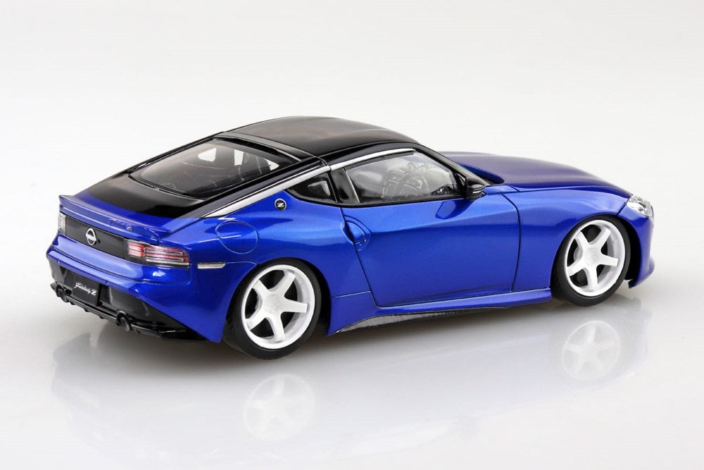 Aoshima 6261 - Snap Kit - 1:32 Nissan RZ34 Fairlady Z Custom Wheel (Seiran Blue)