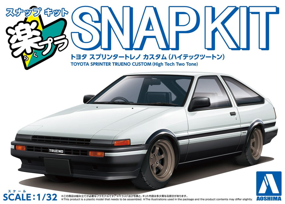 Aoshima 6911 - Snap Kit - 1:32 Toyota Sprinter Trueno Custom (High Tech Two Tone)