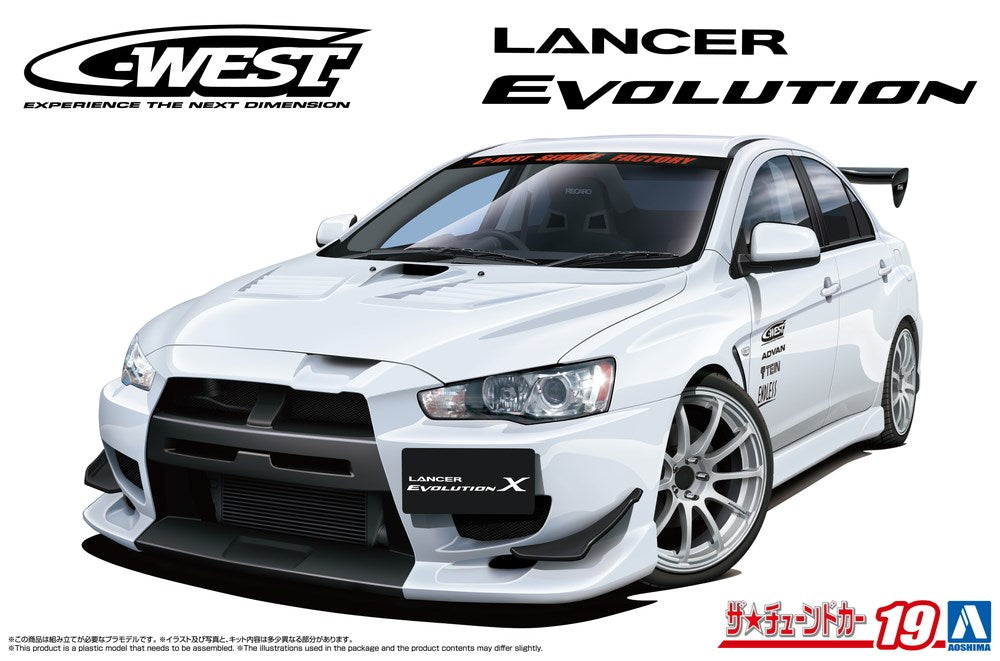 Aoshima 6929 1:24 C-WEST CZ4A Lancer Evolution '07 Mitsubishi