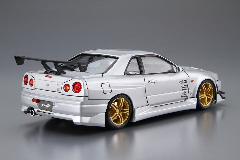 Aoshima 6990 1:24 Nissan BNR34 C-WEST Skyline