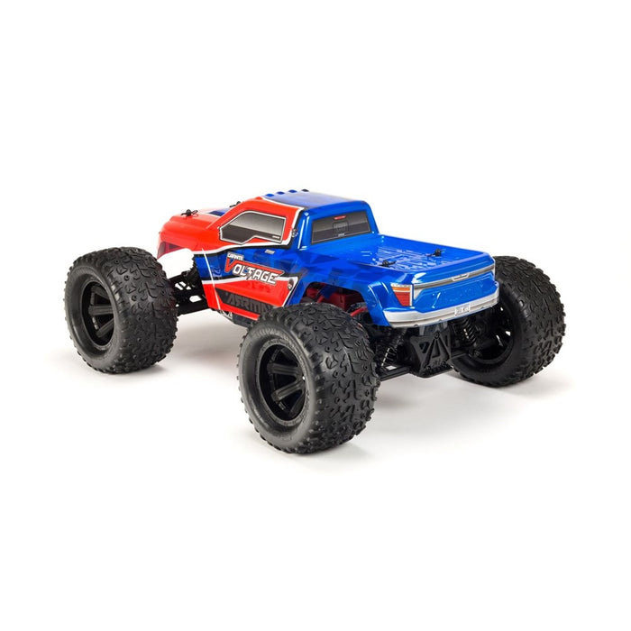 Arrma ARA102727IT1 Granite Voltage 2WD Mega 1:10 Monster Truck RTR Red/Blue Includes Metal Gear Savox Servo NiMh Battery & Charger