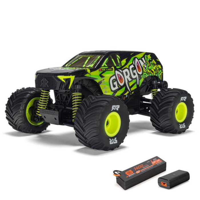 Arrma Gorgon Grom Brushed 4x4 Monster Truck RTR - Yellow (Battery & Charger included)