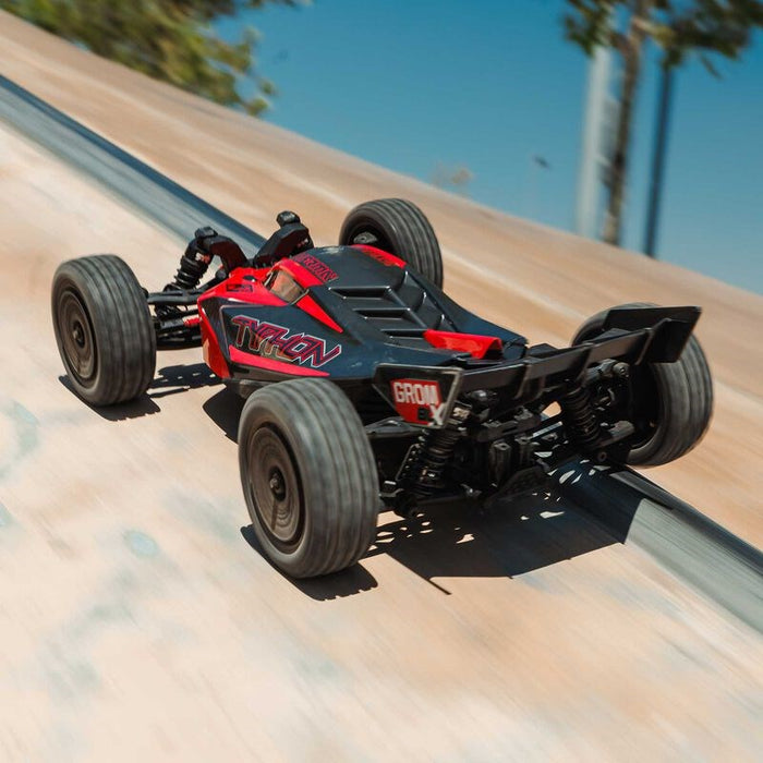 Arrma Typhon Grom 223S BLX Brushless 4X4 Small Scale Buggy RTR with Battery & Charger - Red