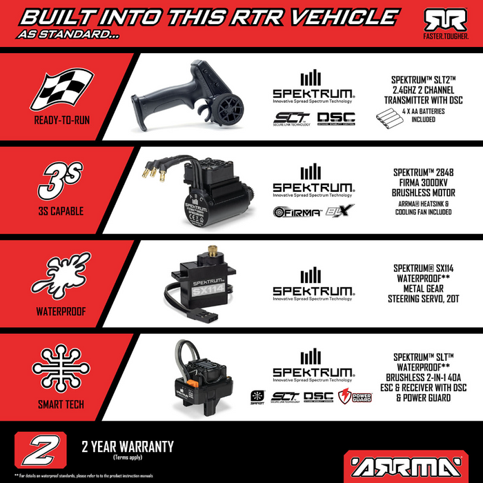Arrma Mini Kraton 3S Blue (Battery & Charger included)