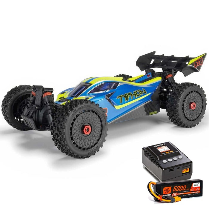 Arrma ARA4206V4T1 Typhon Mega 665 4x4 Battery and Charger Bundle