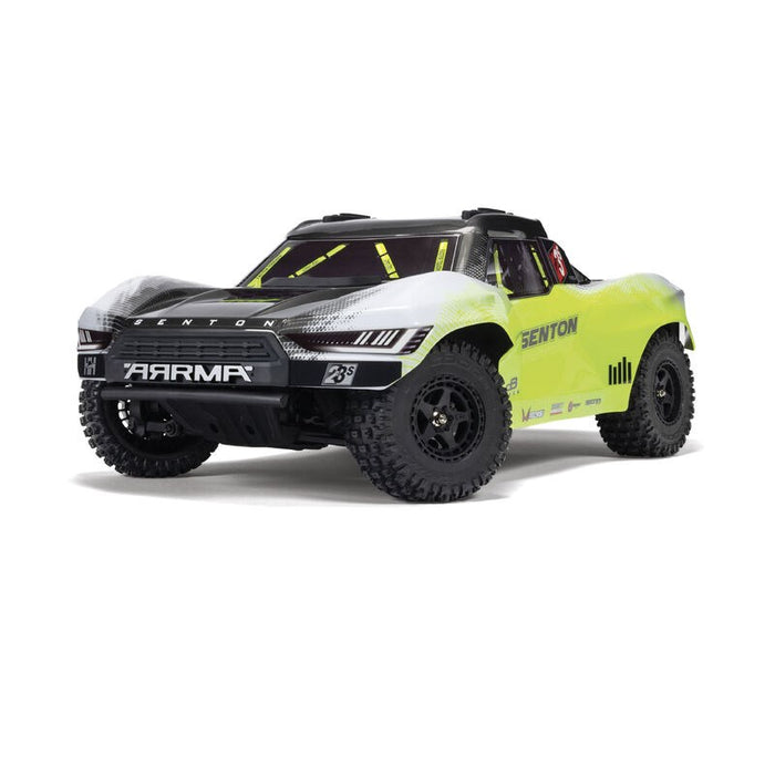 Arrma ARA4303V4T1 1:10 SENTON 223S BLX Brushless 4X4 Short Course Truck RTR with DSC, Yellow