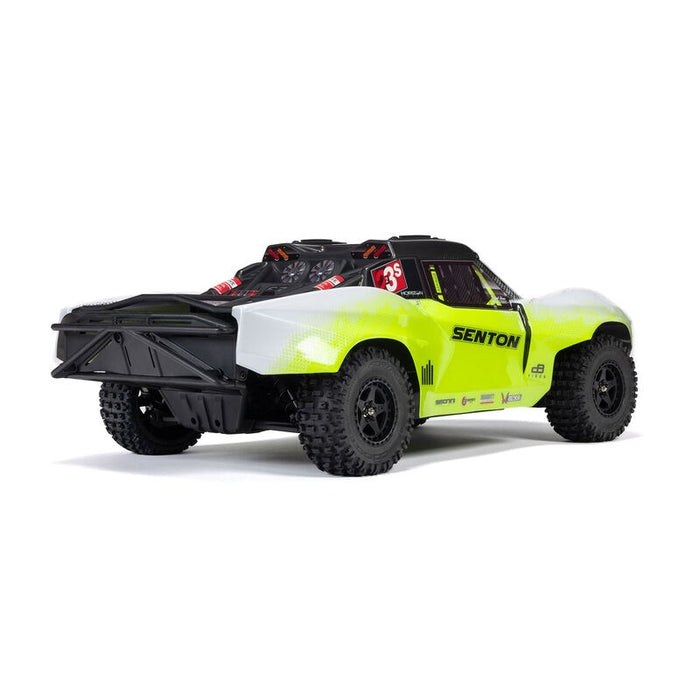 Arrma ARA4303V4T1 1:10 SENTON 223S BLX Brushless 4X4 Short Course Truck RTR with DSC, Yellow