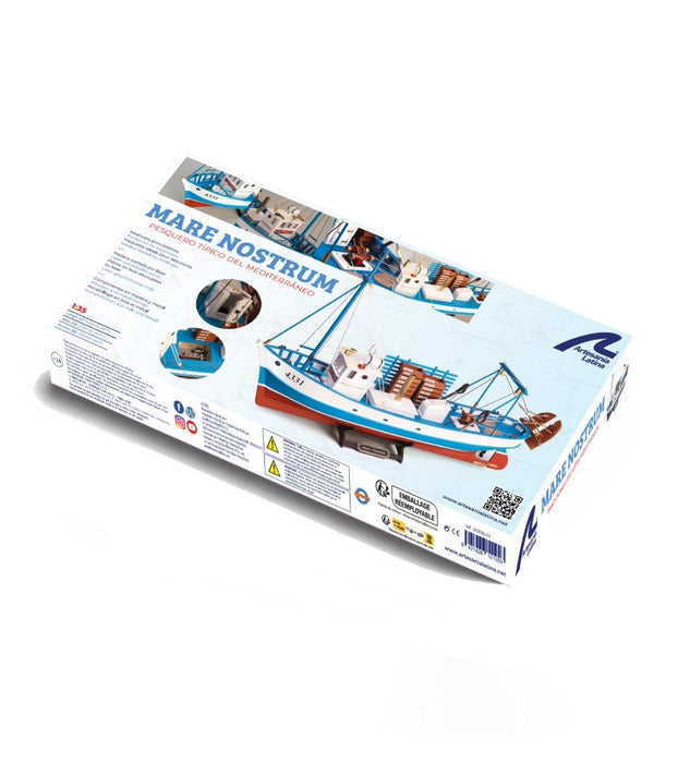 Artesania 20100-N 1:35 Mare Nostrum Wooden Model Fishing Ship Kit