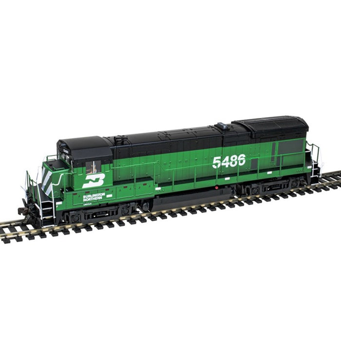Atlas 10004719 HO GE B30-7 Low Nose - Sound and DCC - Master(R) Gold -- Burlington Northern #5486 (Cascade Green, black, white)