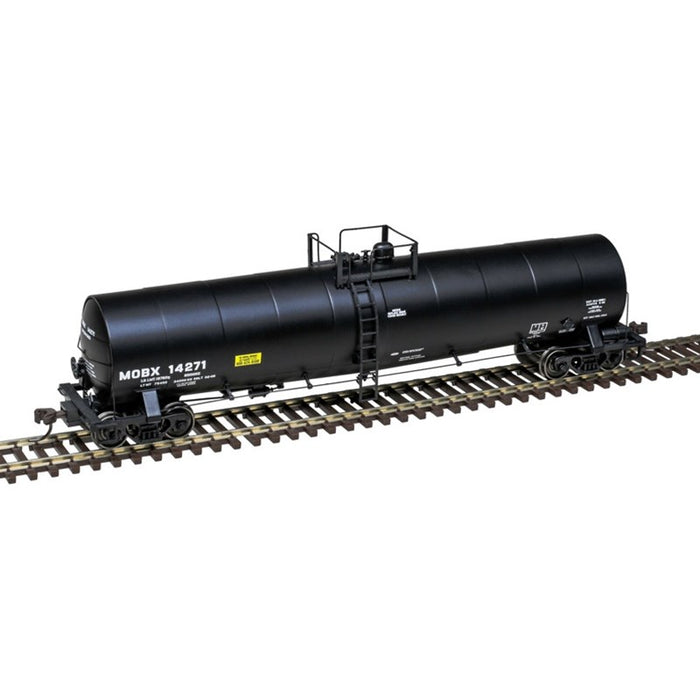Atlas 20007615 HO ACF 23,500-Gallon Tank Car - Ready to Run - Master(R) -- Exxon Mobil MOBX #14271 (black, Reporting Marks Only)