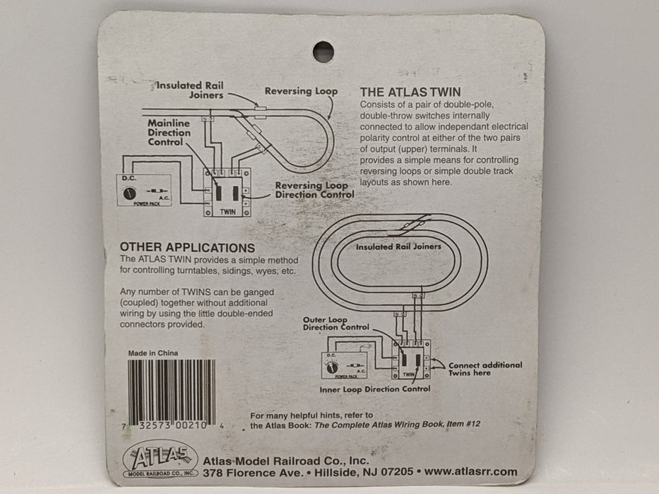 Atlas 210 Twin Connector -- Douple-Pole, Double-Throw Reversing Switch ...