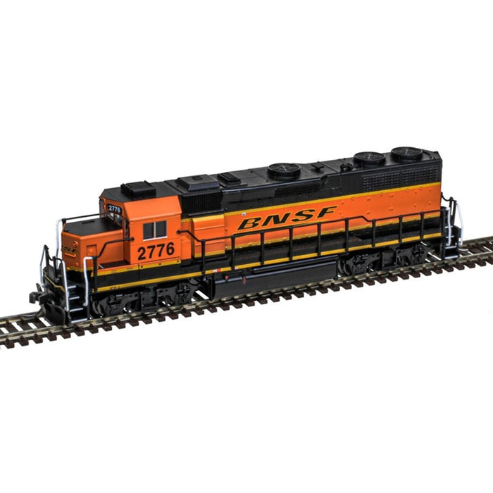 Atlas 40005901 N EMD GP39-2 Phase I - Standard DC - Master(R) Silver -- BNSF Railway #2772 (orange, black, Wedge Logo)