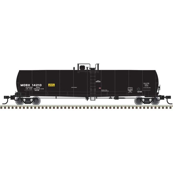 Atlas 50006962 N ACF 23,500-Gallon Tank Car - Ready to Run - Master(R) -- Exxon Mobil  MOBX #14210 (black, reporting marks only)