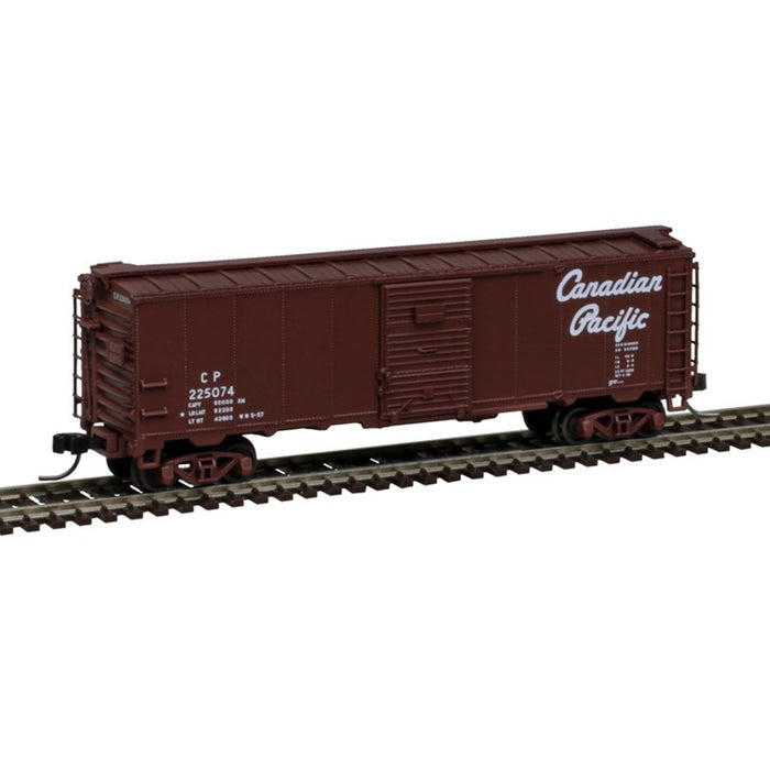Atlas 50007092 N 1932 ARA 40' Steel Boxcar - Ready to Run - Master(R) -- Canadian Pacific #225074 (Boxcar Red, white, Script Lettering)