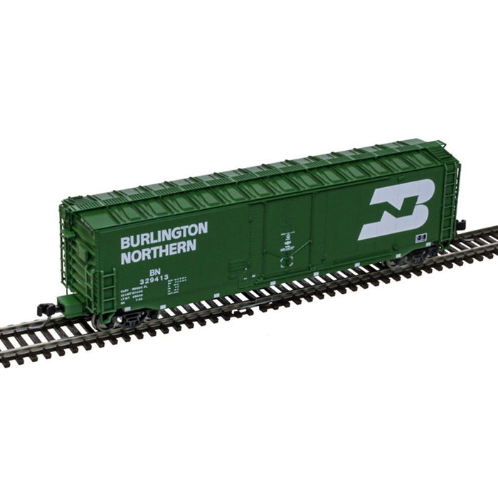 Atlas 50007147 N 50' General American RBL Plug-Door Boxcar - Ready to Run - Master(R) -- Burlington Northern #329428 (Cascade Green, white, Large Logo)